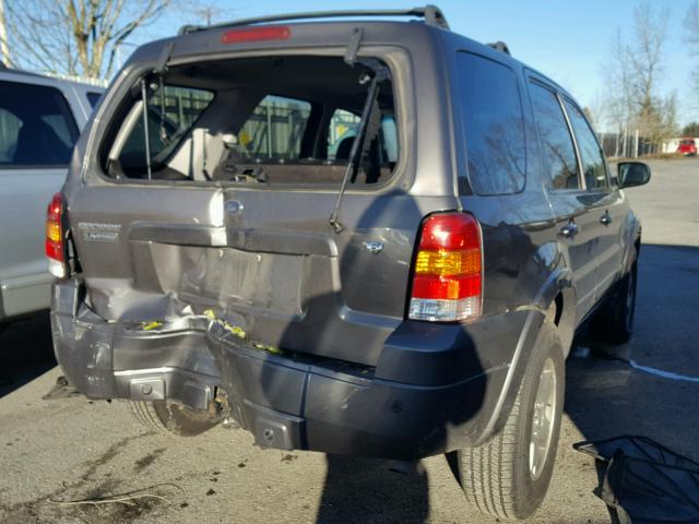 1FMCU94105KD12738 - 2005 FORD ESCAPE LIM GRAY photo 4