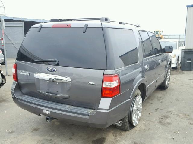 1FMJU2A51CEF64869 - 2012 FORD EXPEDITION CHARCOAL photo 4