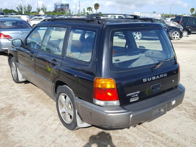 JF1SF6552WH707020 - 1998 SUBARU FORESTER S BLACK photo 3