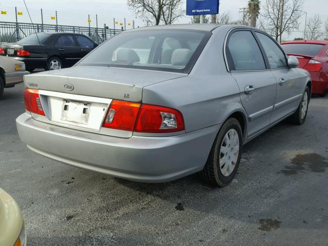 KNAGD126X55381292 - 2005 KIA OPTIMA LX SILVER photo 4