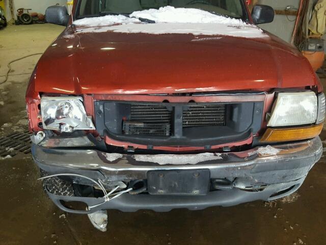 1FTZR15U9WPB00192 - 1998 FORD RANGER SUP BURGUNDY photo 9