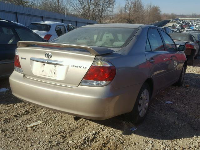 4T1BE32K45U989989 - 2005 TOYOTA CAMRY LE TAN photo 4