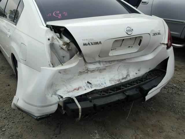 1N4BA41E16C829213 - 2006 NISSAN MAXIMA SE WHITE photo 9