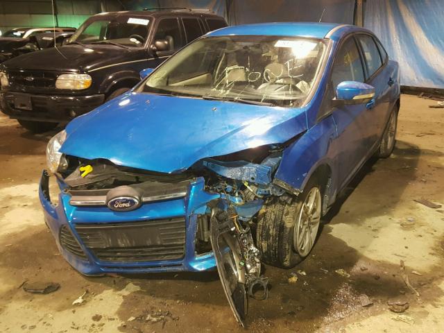 1FADP3F22EL294407 - 2014 FORD FOCUS SE BLUE photo 2