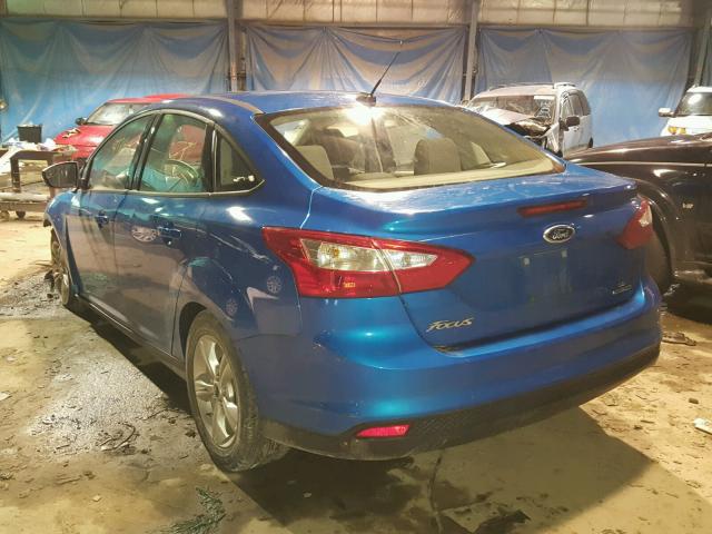 1FADP3F22EL294407 - 2014 FORD FOCUS SE BLUE photo 3