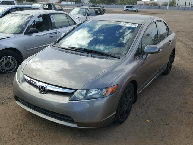 1HGFA16516L063651 - 2006 HONDA CIVIC LX GRAY photo 2