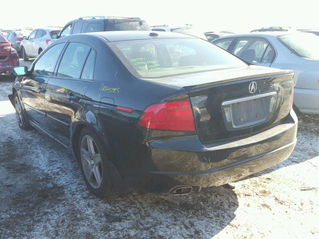 19UUA662X4A008747 - 2004 ACURA TL BLACK photo 3