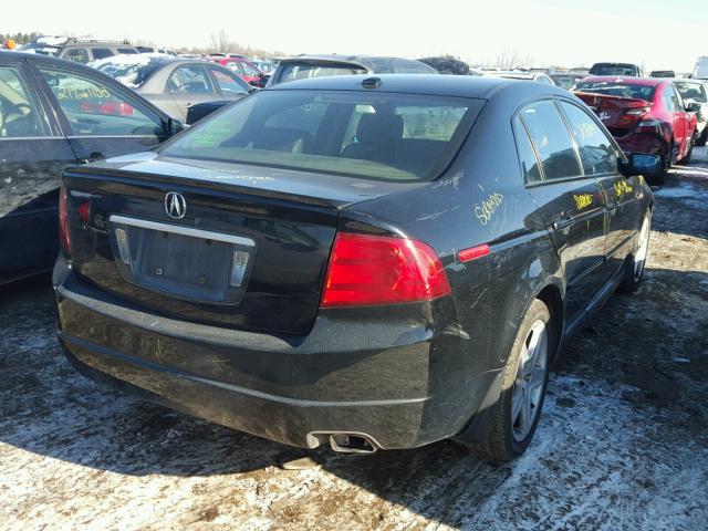 19UUA662X4A008747 - 2004 ACURA TL BLACK photo 4