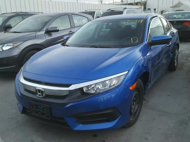 2HGFC2F55HH500051 - 2017 HONDA CIVIC LX BLUE photo 2