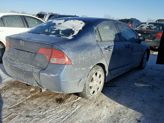 1HGFA16586L072007 - 2006 HONDA CIVIC LX BLUE photo 4