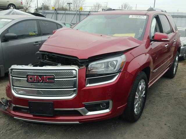 1GKKRTKD8DJ168666 - 2013 GMC ACADIA DEN RED photo 2