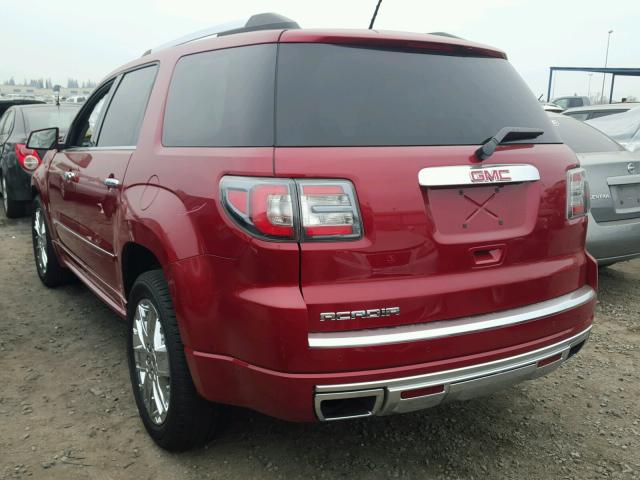 1GKKRTKD8DJ168666 - 2013 GMC ACADIA DEN RED photo 3