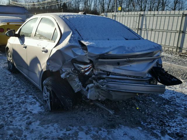 1G1JB5SHXH4177473 - 2017 CHEVROLET SONIC LS SILVER photo 3