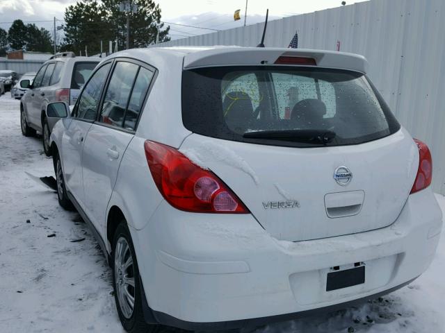 3N1BC13E98L400394 - 2008 NISSAN VERSA S WHITE photo 3