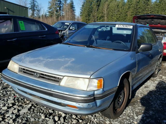 4S3BC6328M9615445 - 1991 SUBARU LEGACY L BLUE photo 2