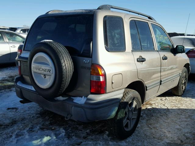 2CNBJ13C336920004 - 2003 CHEVROLET TRACKER TAN photo 4