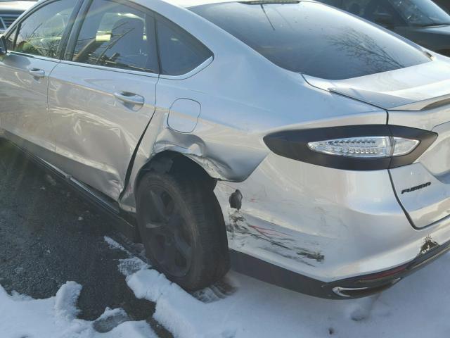 3FA6P0H95DR339194 - 2013 FORD FUSION SE SILVER photo 9