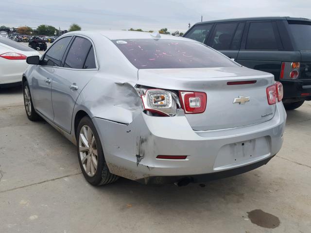 1G11H5SA2DF226150 - 2013 CHEVROLET MALIBU LTZ 银色 照片 3