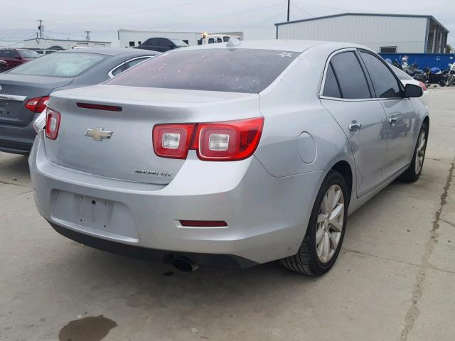 1G11H5SA2DF226150 - 2013 CHEVROLET MALIBU LTZ 银色 照片 4