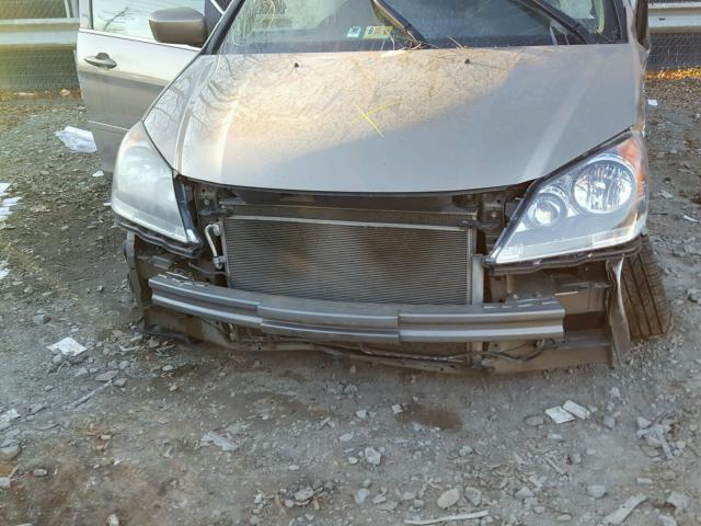 5FNRL38789B033893 - 2009 HONDA ODYSSEY EX GOLD photo 10