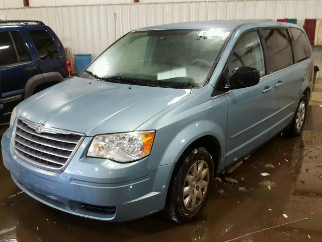 2A8HR44E19R656547 - 2009 CHRYSLER TOWN & COU TEAL photo 2