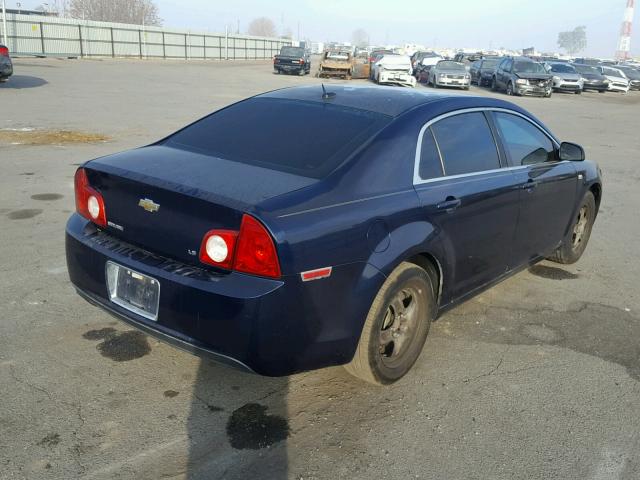 1G1ZG57B484230922 - 2008 CHEVROLET MALIBU LS BLUE photo 4