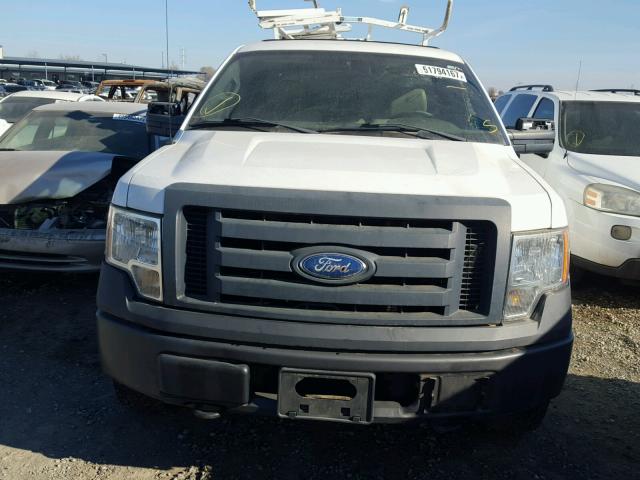 1FTRF14W89KC16173 - 2009 FORD F150 WHITE photo 9