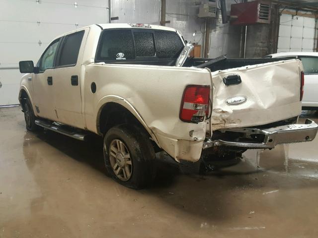 1FTPW14V47FA29405 - 2007 FORD F150 SUPER WHITE photo 3