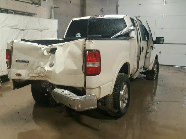 1FTPW14V47FA29405 - 2007 FORD F150 SUPER WHITE photo 4