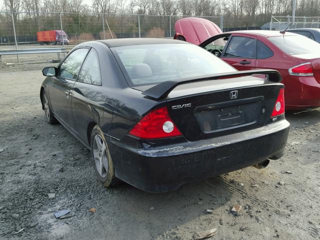 1HGEM22974L002996 - 2004 HONDA CIVIC EX BLACK photo 3