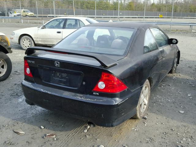 1HGEM22974L002996 - 2004 HONDA CIVIC EX შავი ფოტო 4