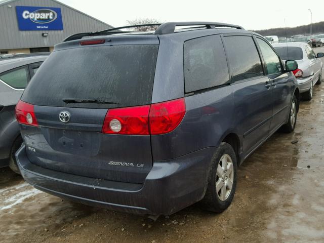 5TDZA23C66S471288 - 2006 TOYOTA SIENNA CE BLUE photo 4