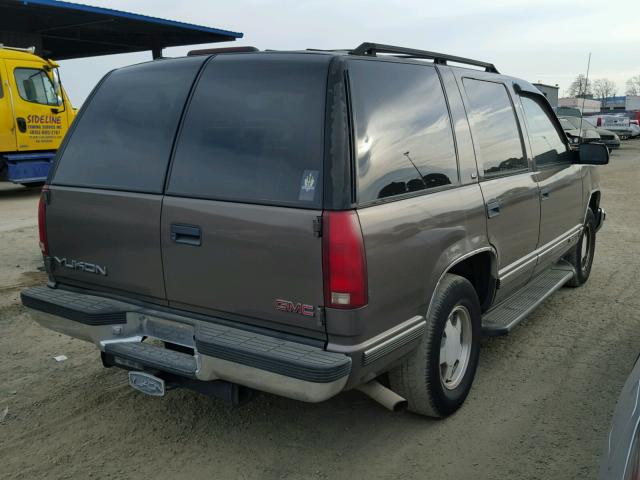 1GKEC13RXWJ702895 - 1998 GMC YUKON BROWN photo 4