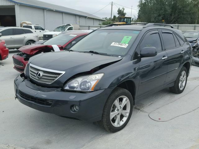 JTJGW31U582005885 - 2008 LEXUS RX 400H GRAY photo 2