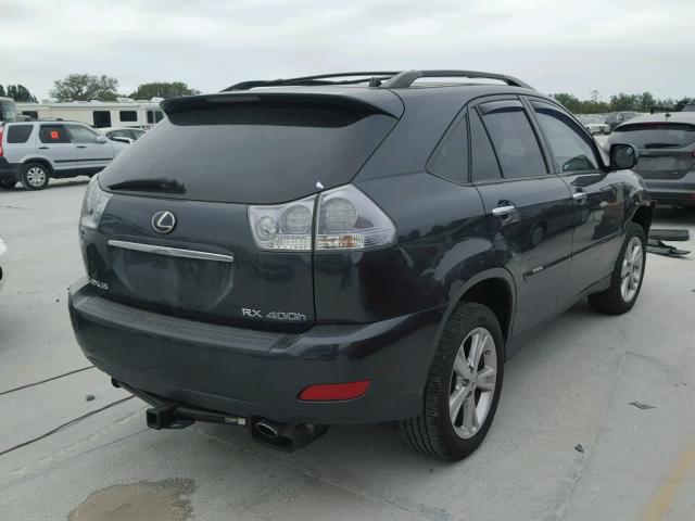 JTJGW31U582005885 - 2008 LEXUS RX 400H GRAY photo 4