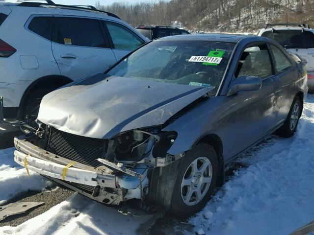 1HGEM22975L016978 - 2005 HONDA CIVIC EX ნაცრისფერი ფოტო 2