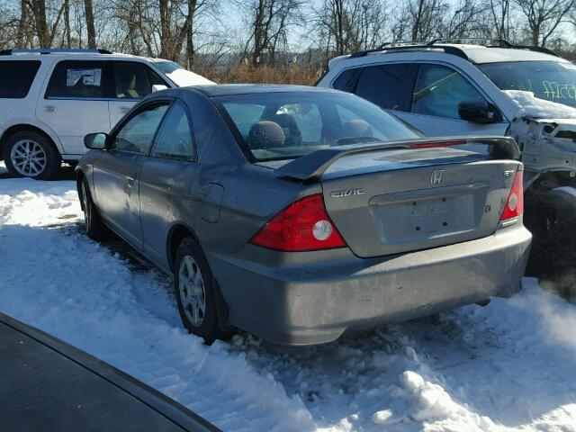 1HGEM22975L016978 - 2005 HONDA CIVIC EX ნაცრისფერი ფოტო 3