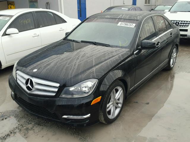 WDDGF4HB3DR260569 - 2013 MERCEDES-BENZ C 250 BLACK photo 2