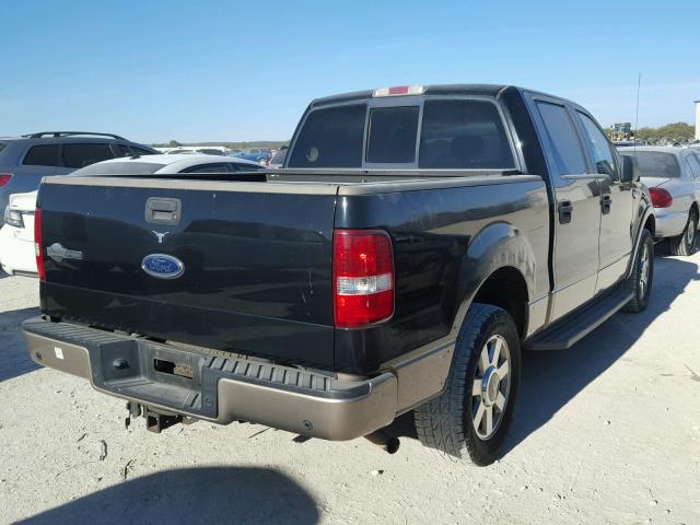 1FTPW12555KE68040 - 2005 FORD F150 SUPER BLACK photo 4