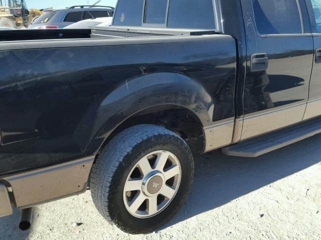 1FTPW12555KE68040 - 2005 FORD F150 SUPER BLACK photo 9