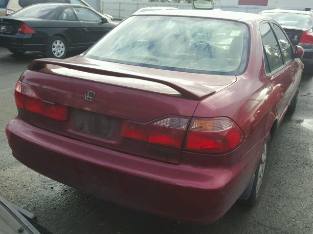 JHMCG6690YC010246 - 2000 HONDA ACCORD SE BURGUNDY photo 4