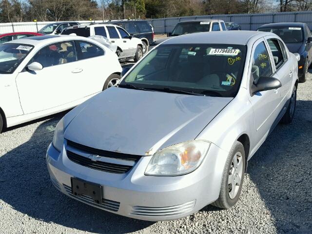 1G1AK58F767664115 - 2006 CHEVROLET COBALT LS SILVER photo 2