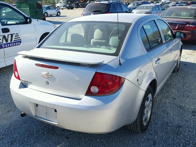 1G1AK58F767664115 - 2006 CHEVROLET COBALT LS SILVER photo 4