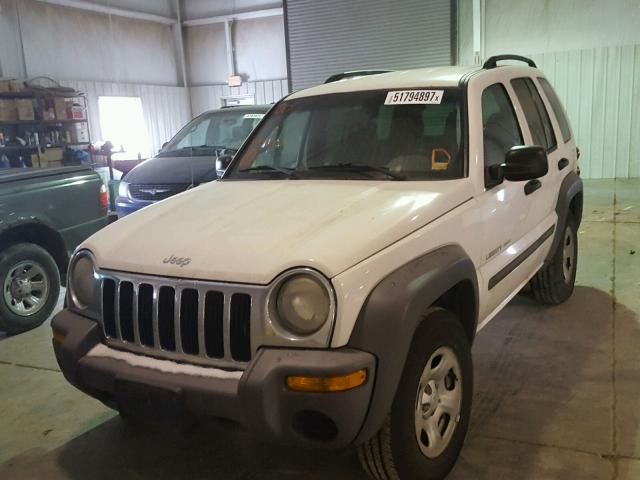 1J4GL48K73W684575 - 2003 JEEP LIBERTY SP WHITE photo 2