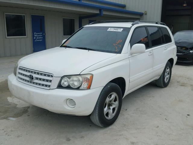 JTEGF21A930115034 - 2003 TOYOTA HIGHLANDER WHITE photo 2