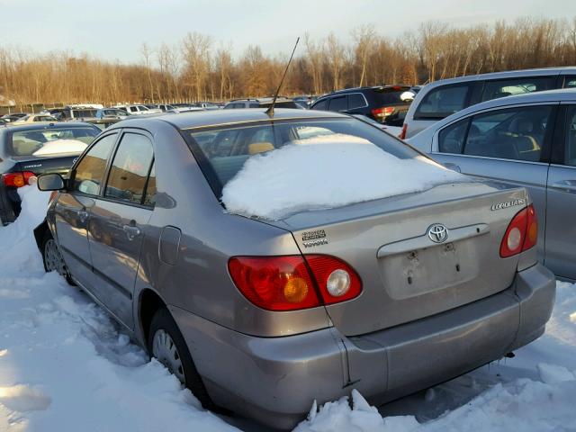 2T1BR32E73C145734 - 2003 TOYOTA COROLLA CE BEIGE photo 3