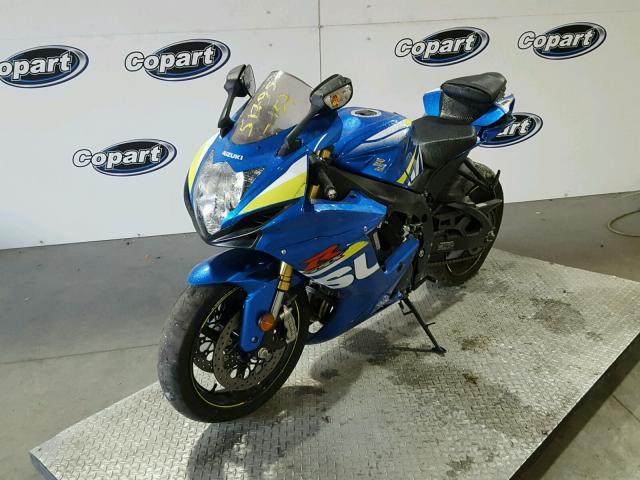 JS1GR7MAXF2100789 - 2015 SUZUKI GSX-R750 BLUE photo 2