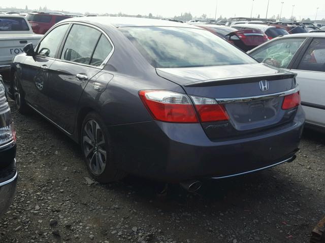 1HGCR2F51FA148857 - 2015 HONDA ACCORD SPO GRAY photo 3