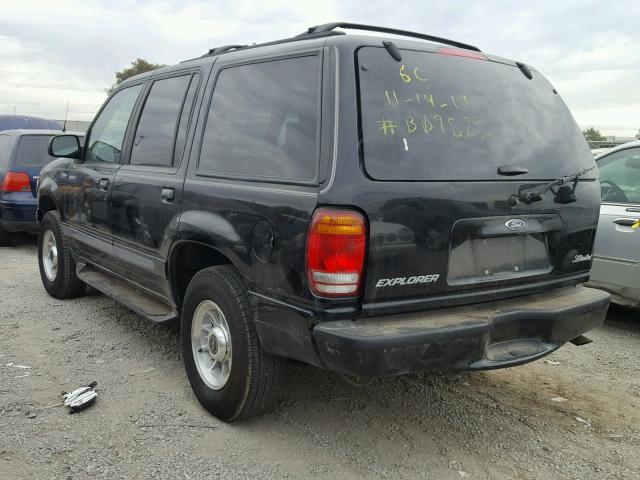 1FMZU32E2WZB09825 - 1998 FORD EXPLORER BLACK photo 3