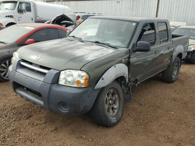 1N6ED27T63C434705 - 2003 NISSAN FRONTIER C GREEN photo 2